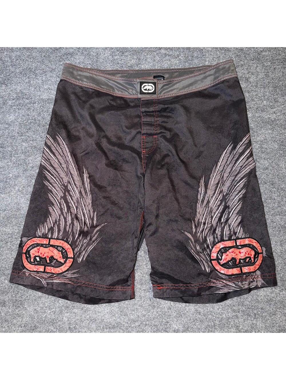 Ecko Unlimited Wings Surf Board Shorts Mens XL VTG Y2K 90s Rare